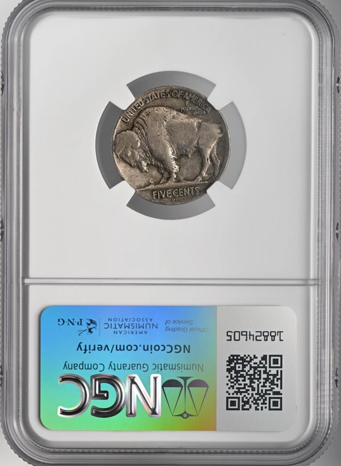 1919-D  5C  BUFFALO NICKEL DENVER MINT  NGC  VG8 (VG08)   #2147138-015 - Image 4 of 4