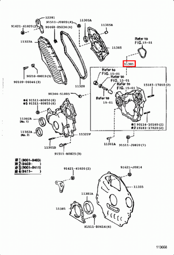 Genuine LandCruiser HDJ80 HDJ100 1HD T 1HD FT Timing Gear Cover Case Oil Pump - Picture 6 of 17