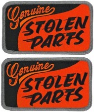 GENUINE STOLEN PARTS EMBROIDERED PATCH | 2PC ...