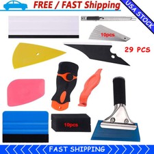 Set Of 29 Window Tint Tools Kit Car Film Tinting Scraper Squeegee Vinyl Wrap Set Of 29 Window Tint Tools Kit Car Film Tinting Scraper Squeegee Vinyl Wrap
