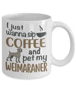 weimaraner coffee mugs