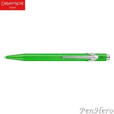 Caran d'Ache 849 Metal Fluorescent Yellow Green Ballpoint Pen 849.230