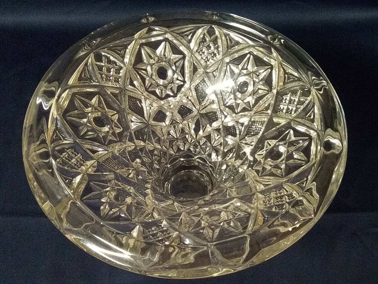 Vintage Glass Punch Bowl eBay