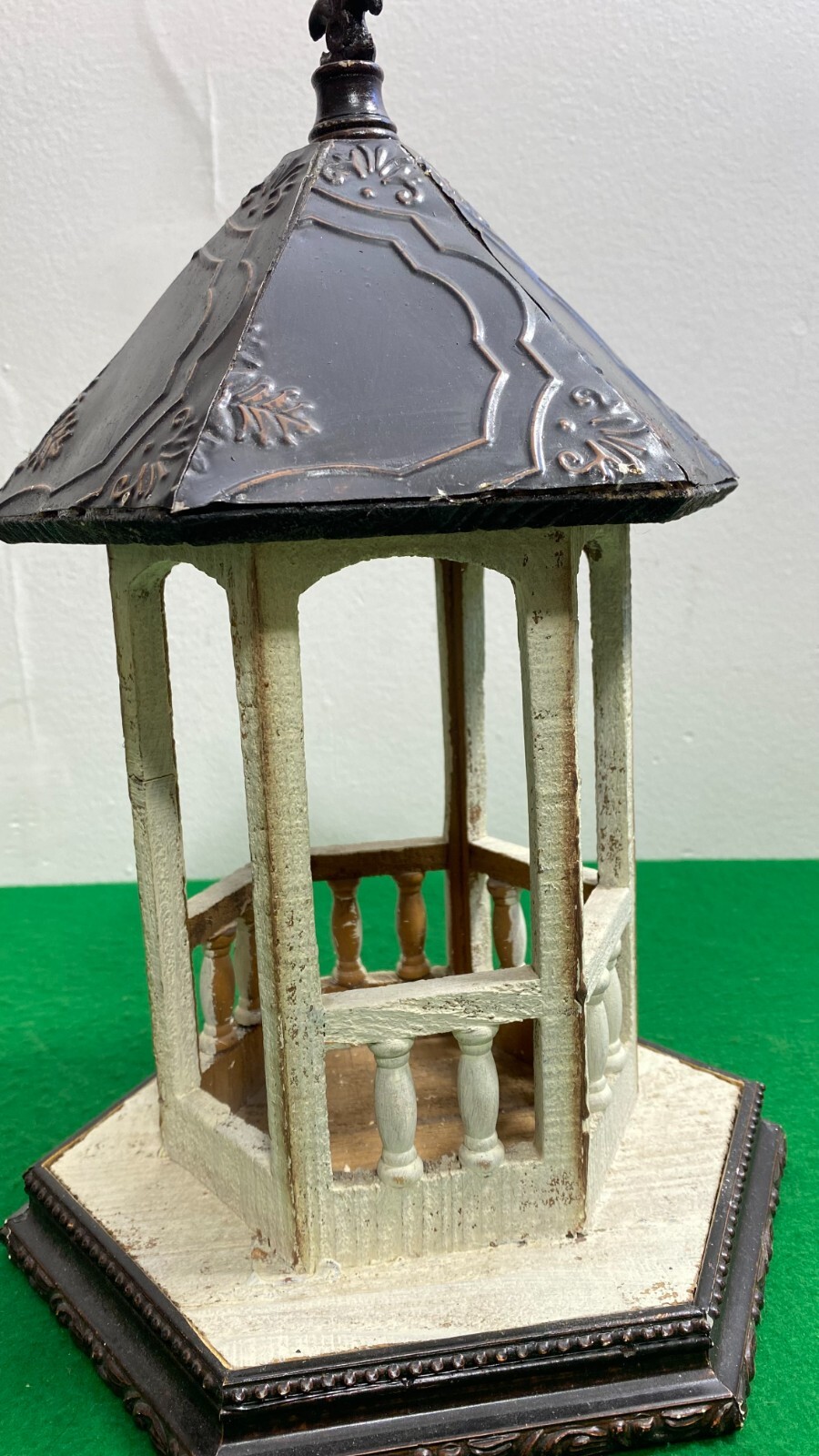 Vintage Miniature Gazebo, Garden Gazebo, Miniature Farmhouse Garden