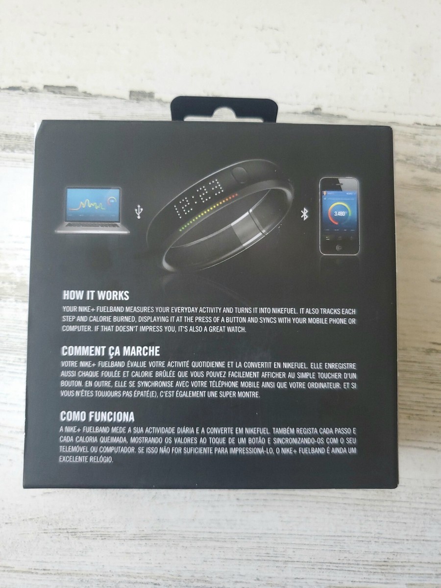 SEALED Nike 1st Generation Black Steel Fuel-Band Size
