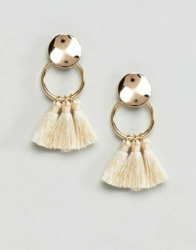 Boucles D'oreilles Et Pendentif SCALLI Créateur - Style Bohème émaillé Rose - Occasion Bon état - Ensemble Bijoux Fantaisie