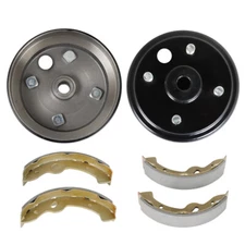 For EZGO Electric TXT Golf Cart 1996+ Rear Brake hub Drums Brake Shoe Kit