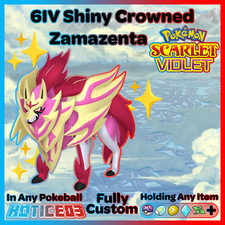 ✨ Shiny Crowned Zamazenta 6IV ✨ Pokemon Scarlet & Violet 🚀 Fast 🚀