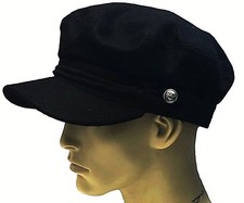 Fiddler Breton Cap Mütze 70% Wolle Griechisch Fischer Matrose Kahn Seefahrer Herren Damen