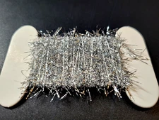 PALMER CHENILLE- SILVER - 5mm - Fly Tying Materials - Buggers & Streamers - NEW!