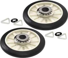 2 Pack 349241T Dryer Drum Roller Kit for Whirlpool AP3098345, 6000349241,9998967