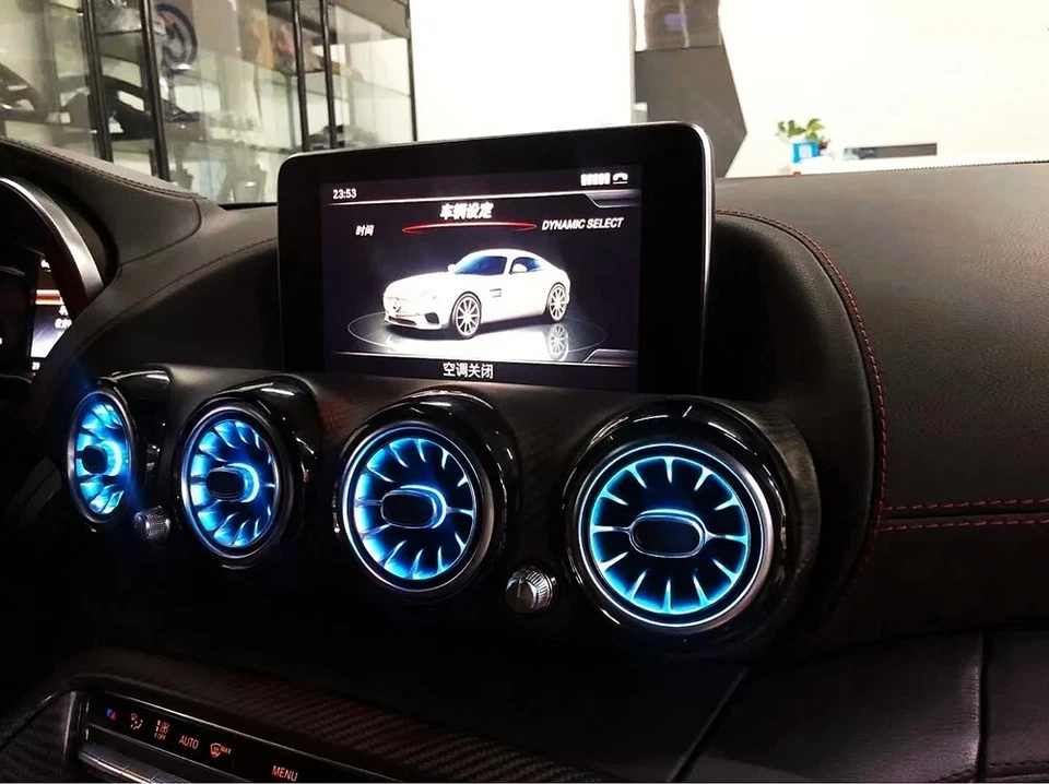 Luz ambiental LED de ventilación de aire para Mercedes-Benz GT GTC GTS W190 C190 2015-2022 Foto 2 de 4