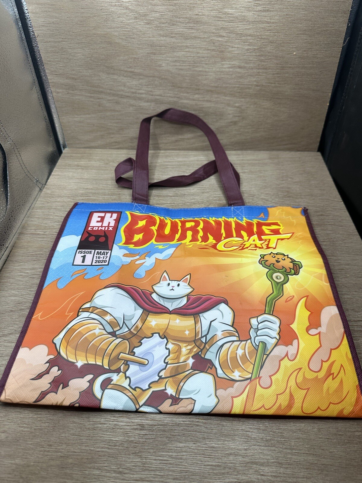 Burning Cat Light Carry On Bag Exploding Kittens - image 1