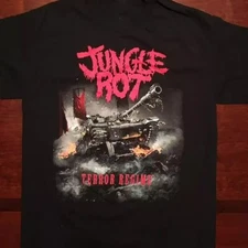 Hot Jungle Rot Band Black T-Shirt Cotton Unisex S-234XL AM416
