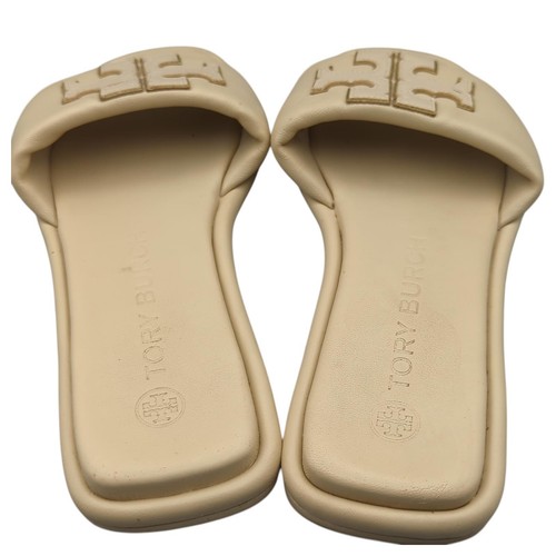 Tory Burch Women’s Sport Slide Sandals Double T Cream Beige Gold Accents Size 8 - Bild 5 von 7