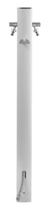 ColorTap AquaPoint Totem Oval Water Outlet Faucet Post - 2 Tap Outlet - White
