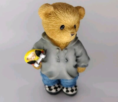 Cherished Teddies Simon 4005147 Figurine Enesco Skateboard Hoodie Bear