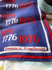 1776-1976 Bicentennial Commemorative Scarf-  Never worn; no tears/holes/stains