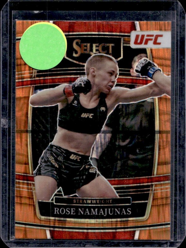 2022 Panini Select UFC Rose Namajunas Orange Flash Prizm Concourse #77