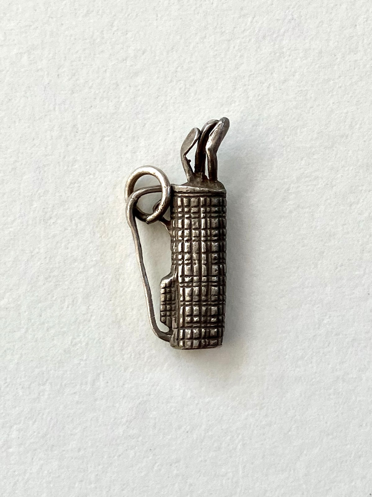 Vintage sterling silver charm golf bag