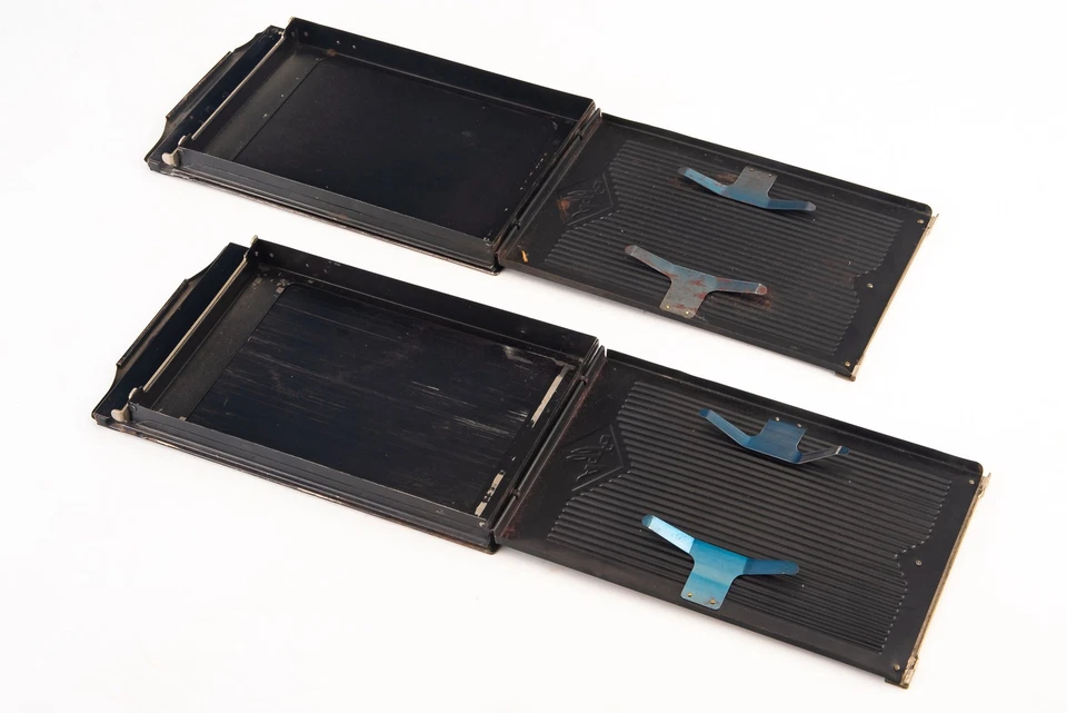 Agfa 3 1/4 x 4 1/4 Inch Pack Film Holder Lot of 2 Vintage V24 - Image 3 of 3