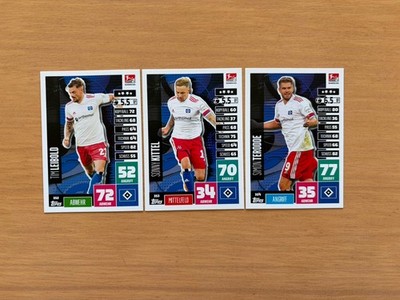 Match Attax 20/21 2020/2021 Hamburger SV Team Komplett-Set alle 3 Karten HSV