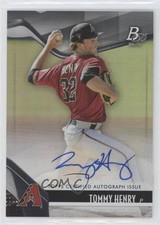 2021 Bowman Platinum Top Prospects Auto Tommy Henry #TOP-5 Auto gh4