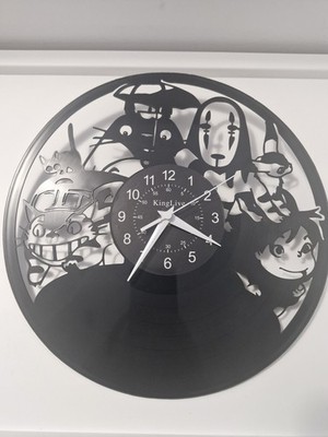 Studio Ghibli Vinyl Schallplatte Wanduhr Geschenk Überraschung Ideen Freunde Geburtstage Kunst