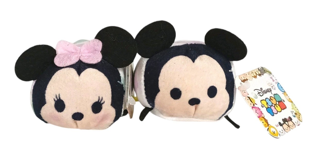Set of 2 Disney Tsum Tsum Mickey and Minnie Mouse Easter Egg Mini