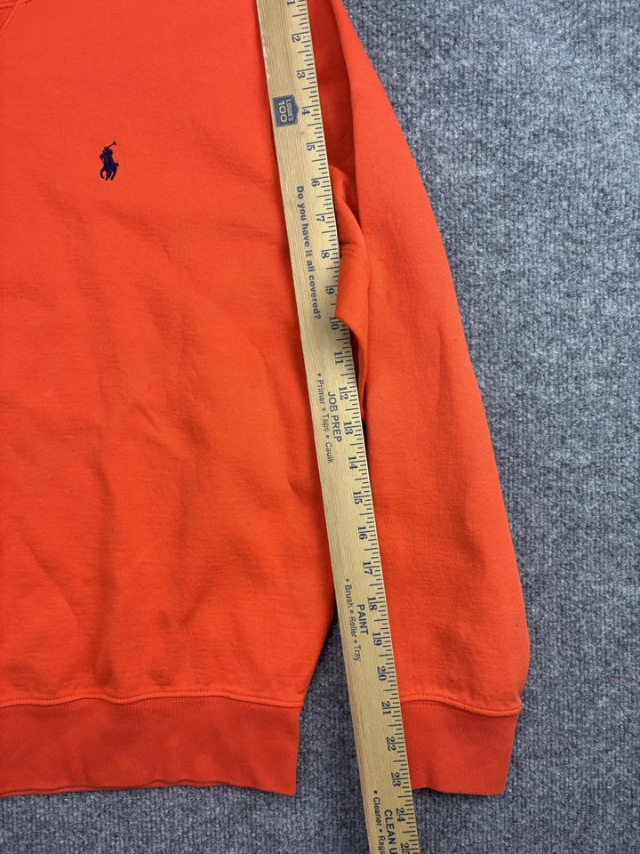 Polo Golf Ralph Lauren Sudadera Para Hombres Mediana Naranja Cuello Redondo Pullover Logo Foto 4 de 4