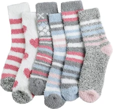 Premillow Fuzzy Socks for Women, Fluffy Socks Womens, Cozy Slipper Sock for Wome