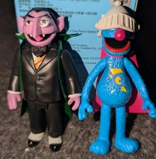 Lot Of 2 Super7 Reaction Sesame Street Super Grover Count Blind Box Figures