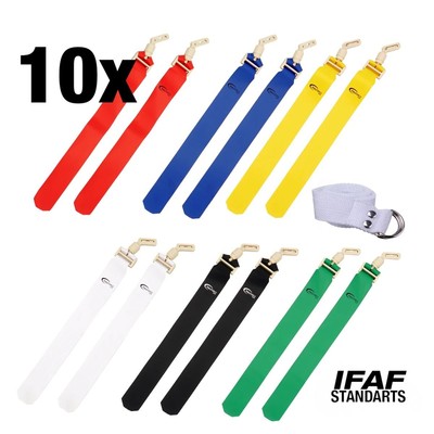 Full Force POPFLAG Flagfootball Set, 10 Gürtel mit 10 Flag Sets in 2 Farben