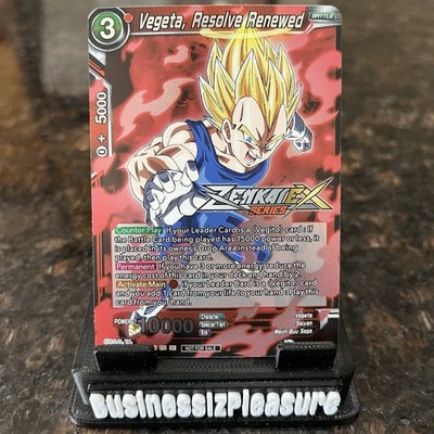 Vegeta Resolve Renewed ZENAKI STAMP Promo Foil Dragon Ball Super Card Game | NM