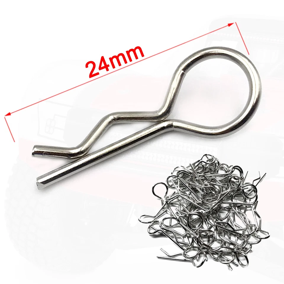 RC Karosserieklammern Splinte Spannstifte Federstecker Clips 1:8 1:10 1:12 1:16 - Bild 1 von 1