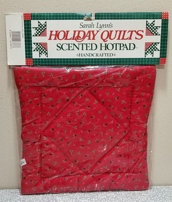 New Sarah Lynn's Holiday Quilts Hand Crafted Cranberry Scented Hotpad