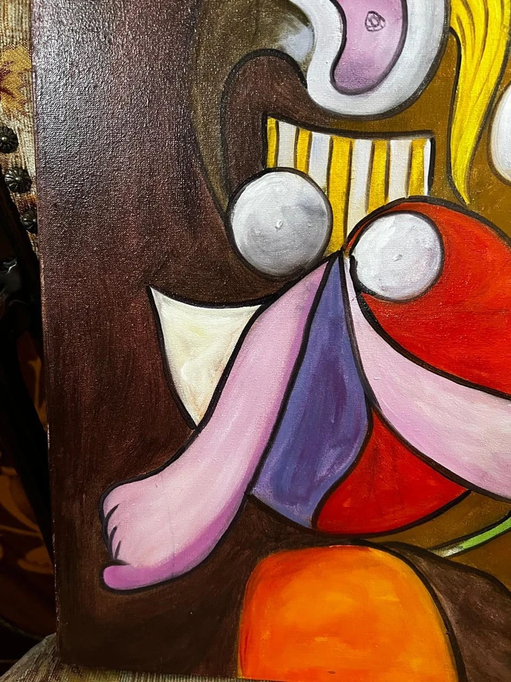 Pablo Picasso - Increíble pintura al óleo - Estampada - Firmada - A1 Foto 3 de 4