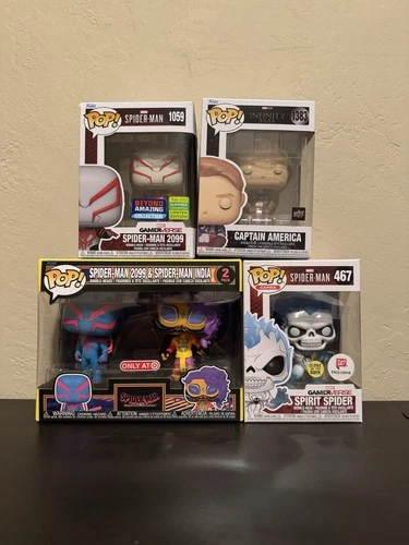 Funko Pop! Vinyl: Marvel Spider-man Figure Lot