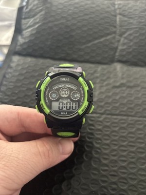 Xinjia Sports Watch 869LB Green/Black Used Tested