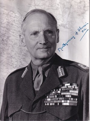 Montgomery of Alamein - ''Field-Marshal''- großes Foto - original signiert