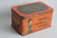 Sharp's Super-Kreem Toffee Sir Kreemy Knut Lithographed Sheet Metal Box (64569)