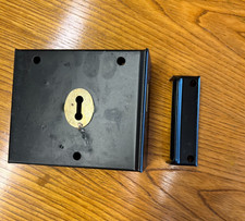 Union 1116 Rim Deadlock 4.5 inches - Black Finish interior  or exterior use