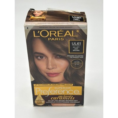 L'Oreal Superior Pref. UL61 Hi-Lift Ash Brown Sun-Kissed Caramels Hair Color