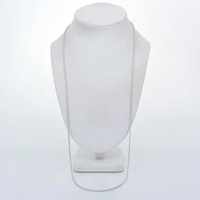 Vintage Italy FAS Sterling Silver 925 2.0mm Twisted Rope Chain Necklace 30"