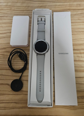 Samsung Galaxy Watch4 Classic LTE 46 mm, Silver Grey, eSIM, Topzustand, kpl. OVP