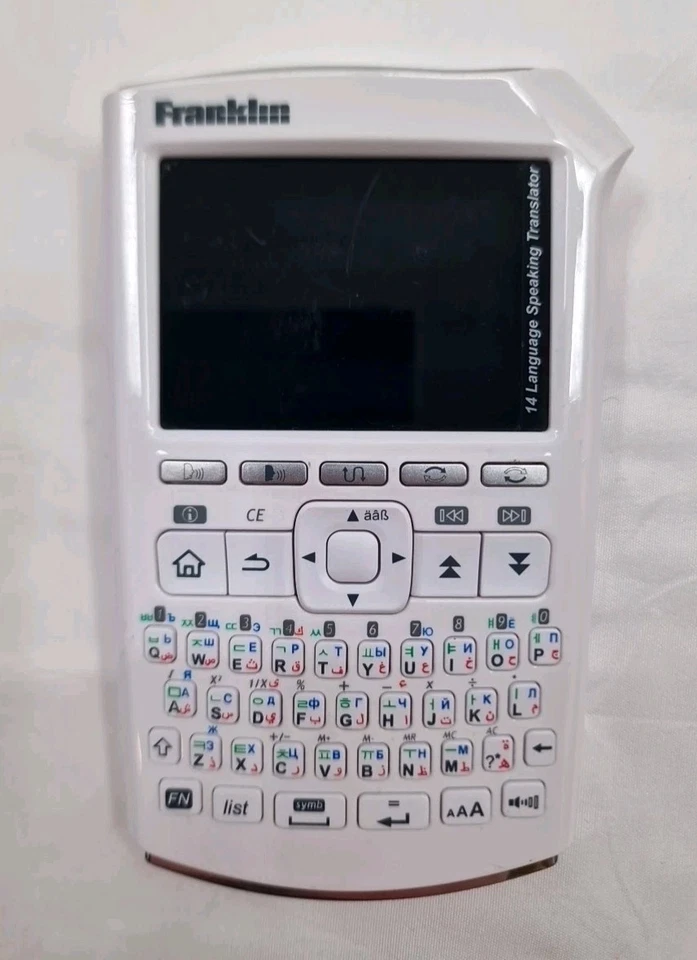 Vintage Franklin 14 Language Electronic Speaking Pocket Translator EST-5114 - Image 2 of 4