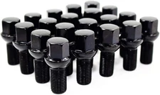 Set of 20 Veritek 14x1.5mm Black 24mm Thread Length 17mm Hex 14x1.5mm, 