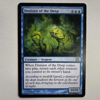 Bewohner der Tiefe ~ Zehnte Edition [ Excellent ] [ Magic MTG ] Seltene Karte