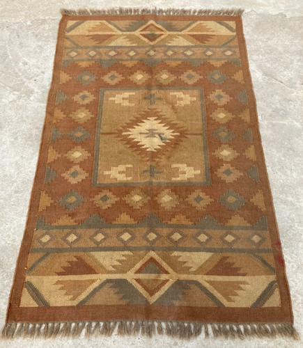 Vintage Traditional Handmade Beautiful Turkish Kilim Floor Rug Carpet 171x106 cm