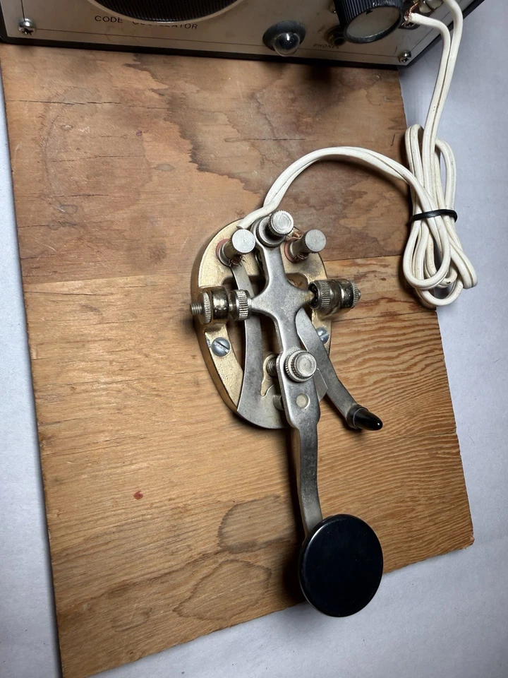 Vtg Lafayette 99-25603 Code Oscillator, Hi-Mound Morse Code Key Japan - Image 3 of 4